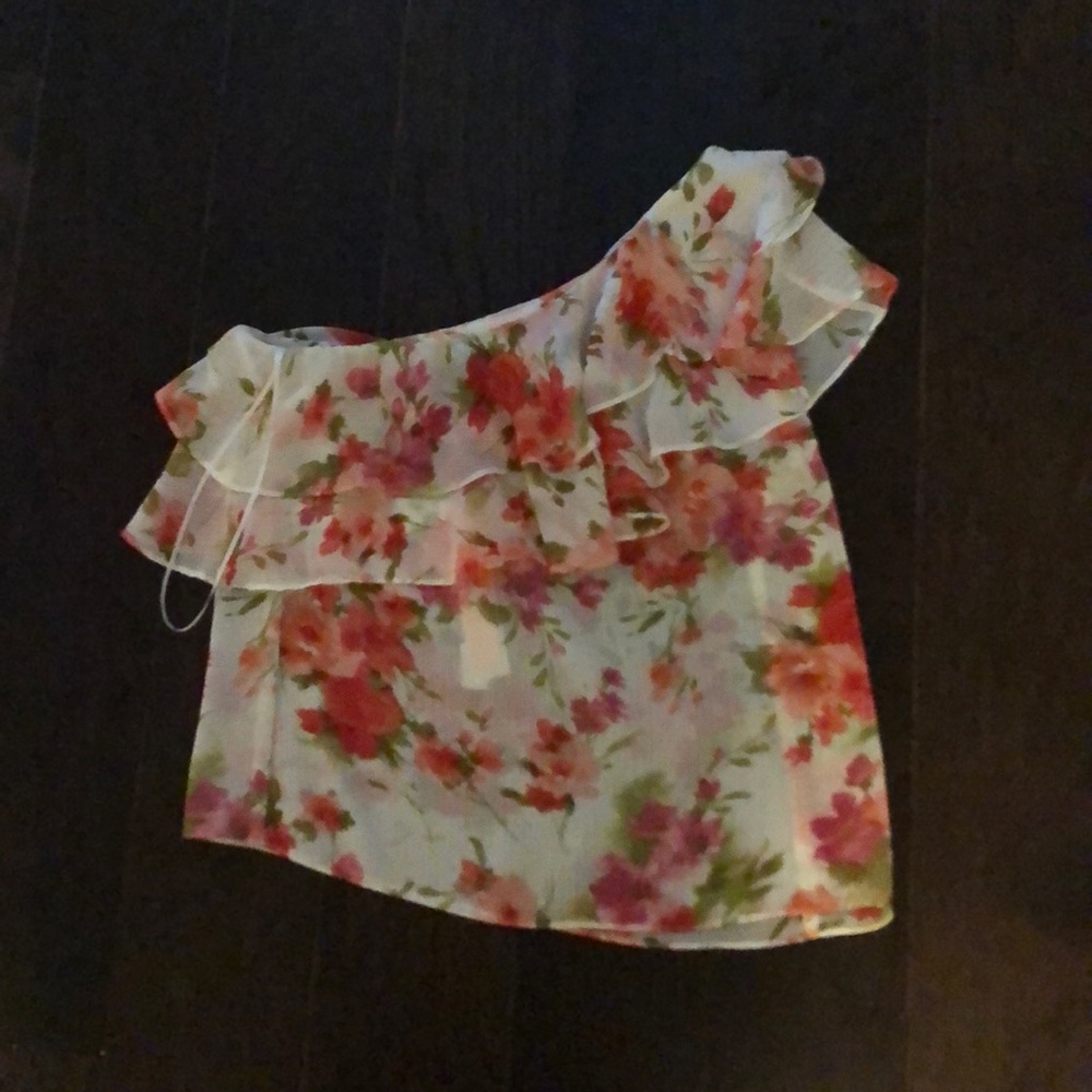 Floral off the shoulder top